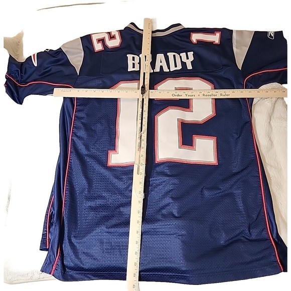 Reebok NFL New England Patriots Tom Brady 12 Football Jersey Mens Extra Large XL - Picture 7 of 9
